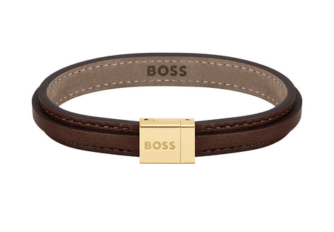 Hugo Boss Men Leather Bracelet Grover - 1580329S