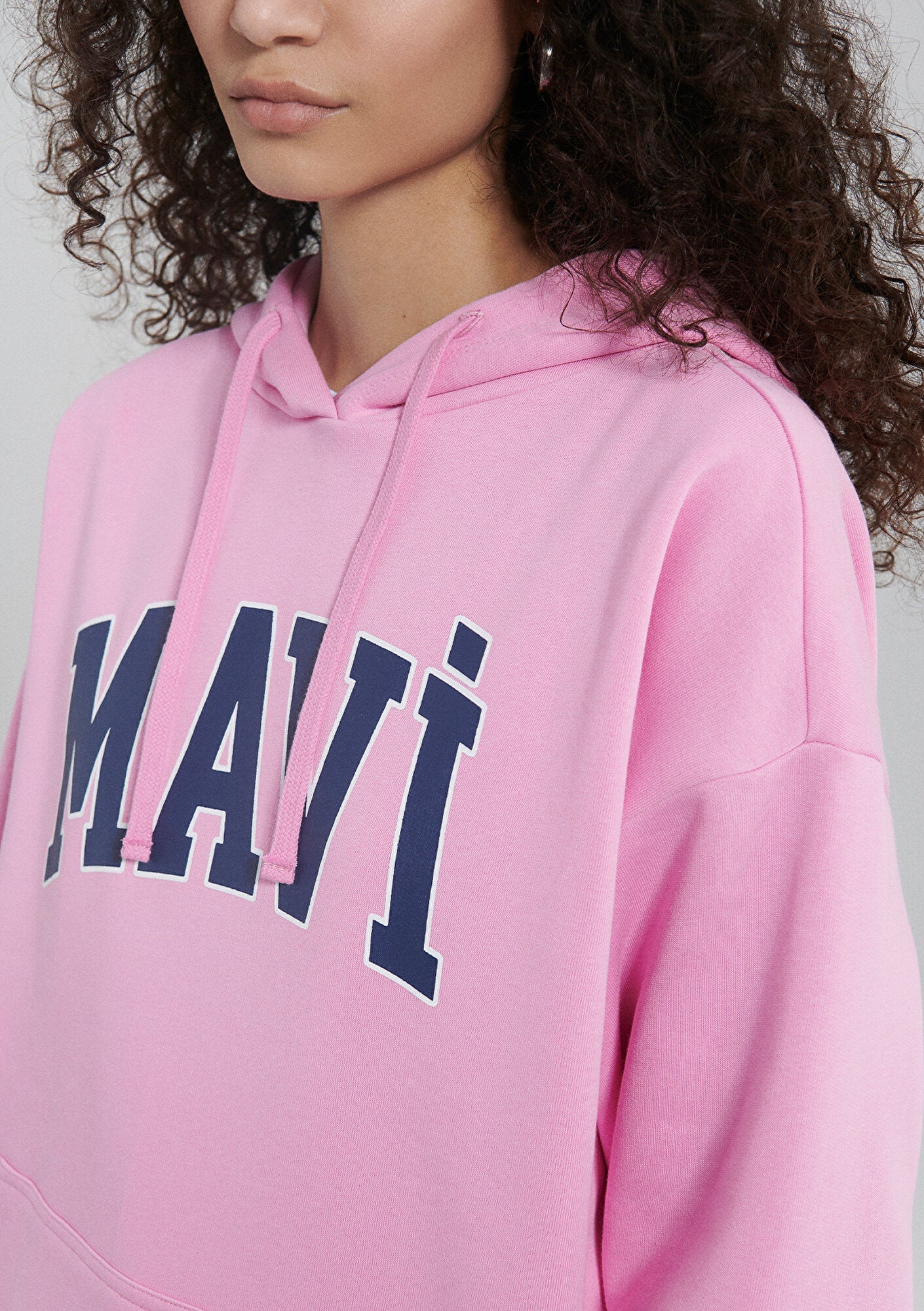 Mavi Logo Printed Pink Sweatshirt