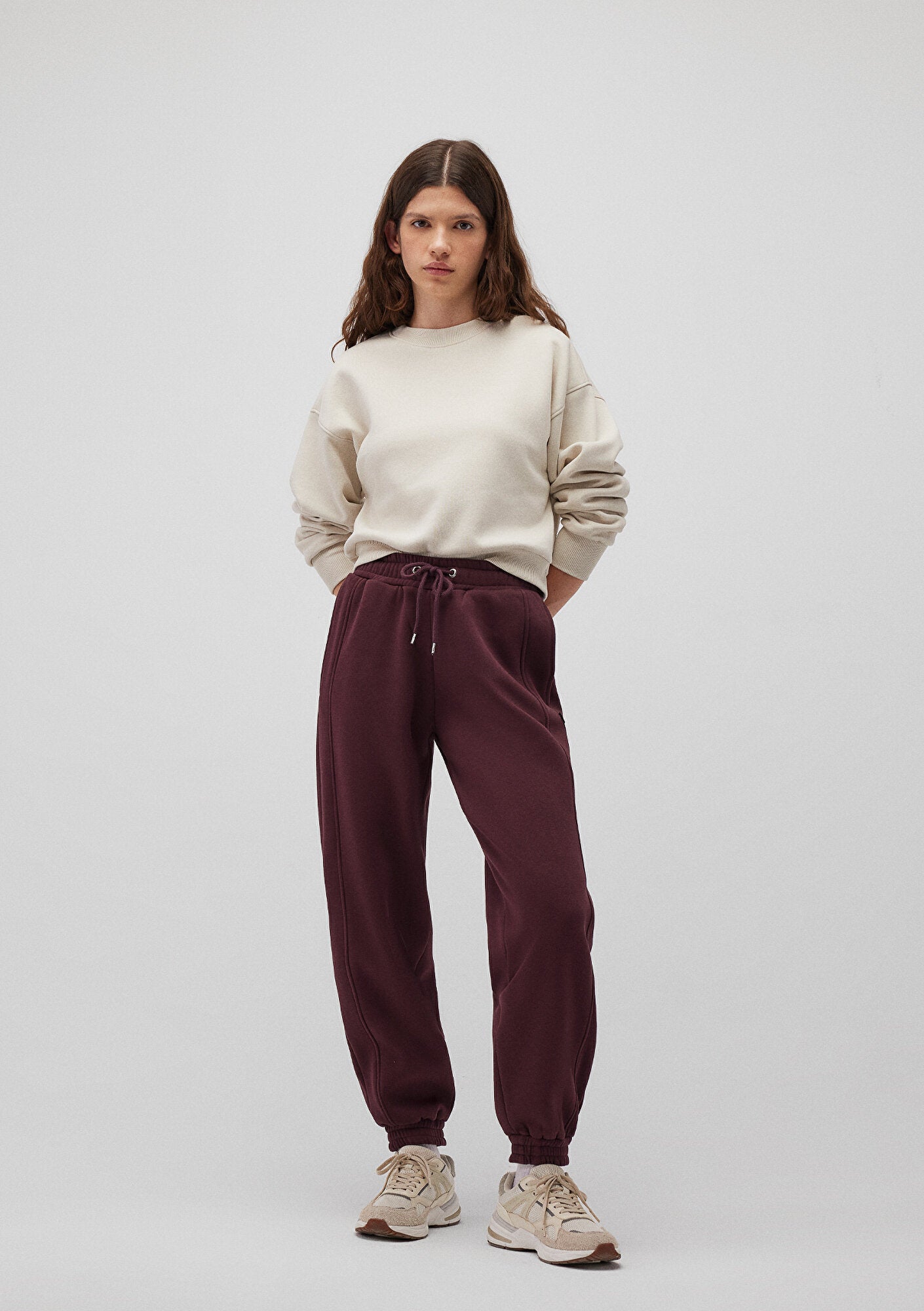 Purple Basic Sweatpants