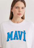 Mavi Logo Printed White T-Shirt