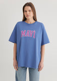 Mavi Logo Printed Blue T-Shirt