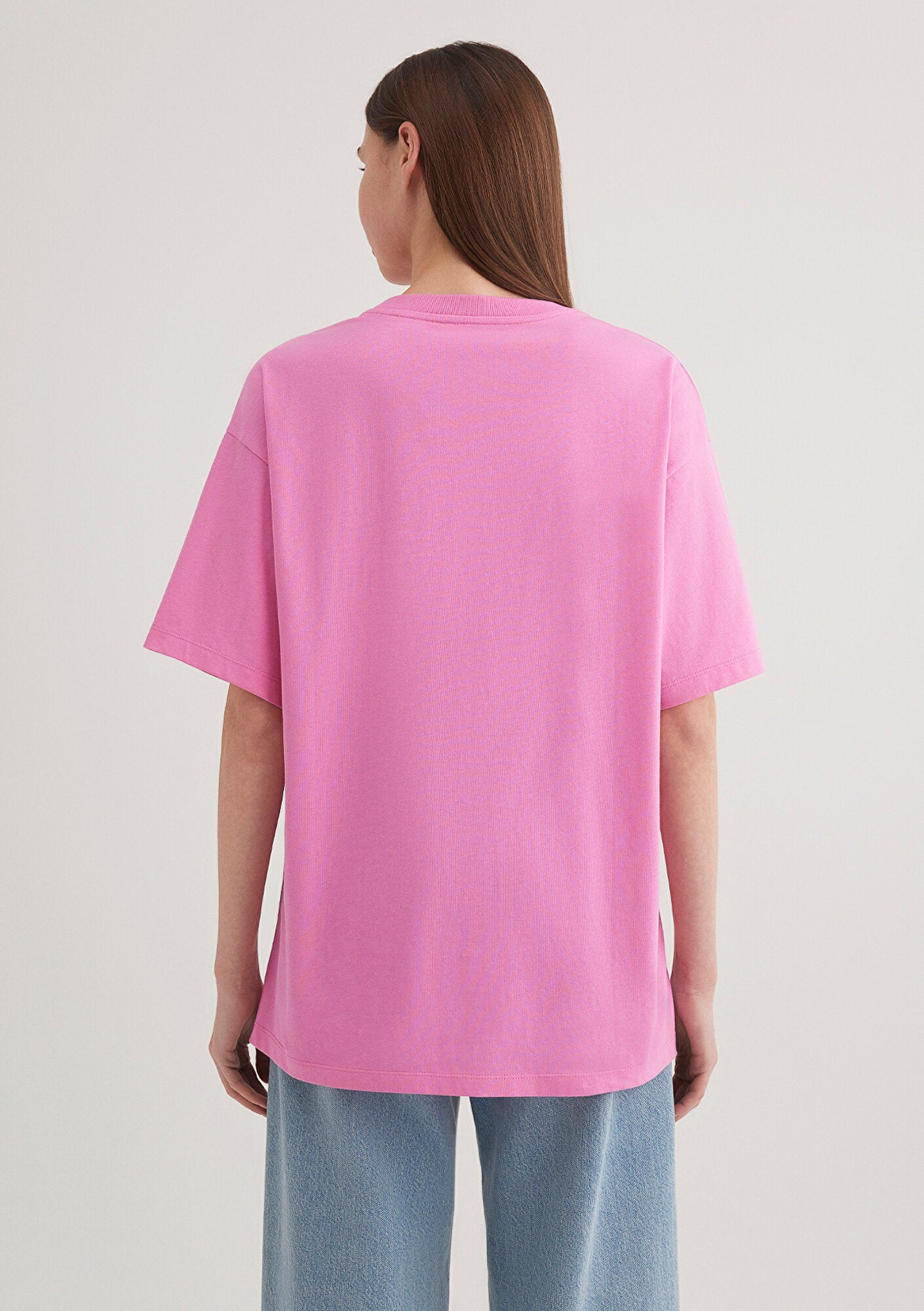 Mavi Logo Printed Pink T-Shirt