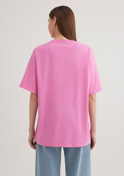 Mavi Logo Printed Pink T-Shirt
