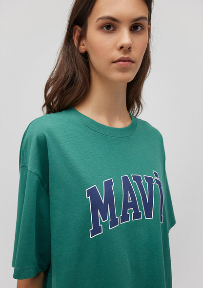 Mavi Logo Printed Green T-Shirt