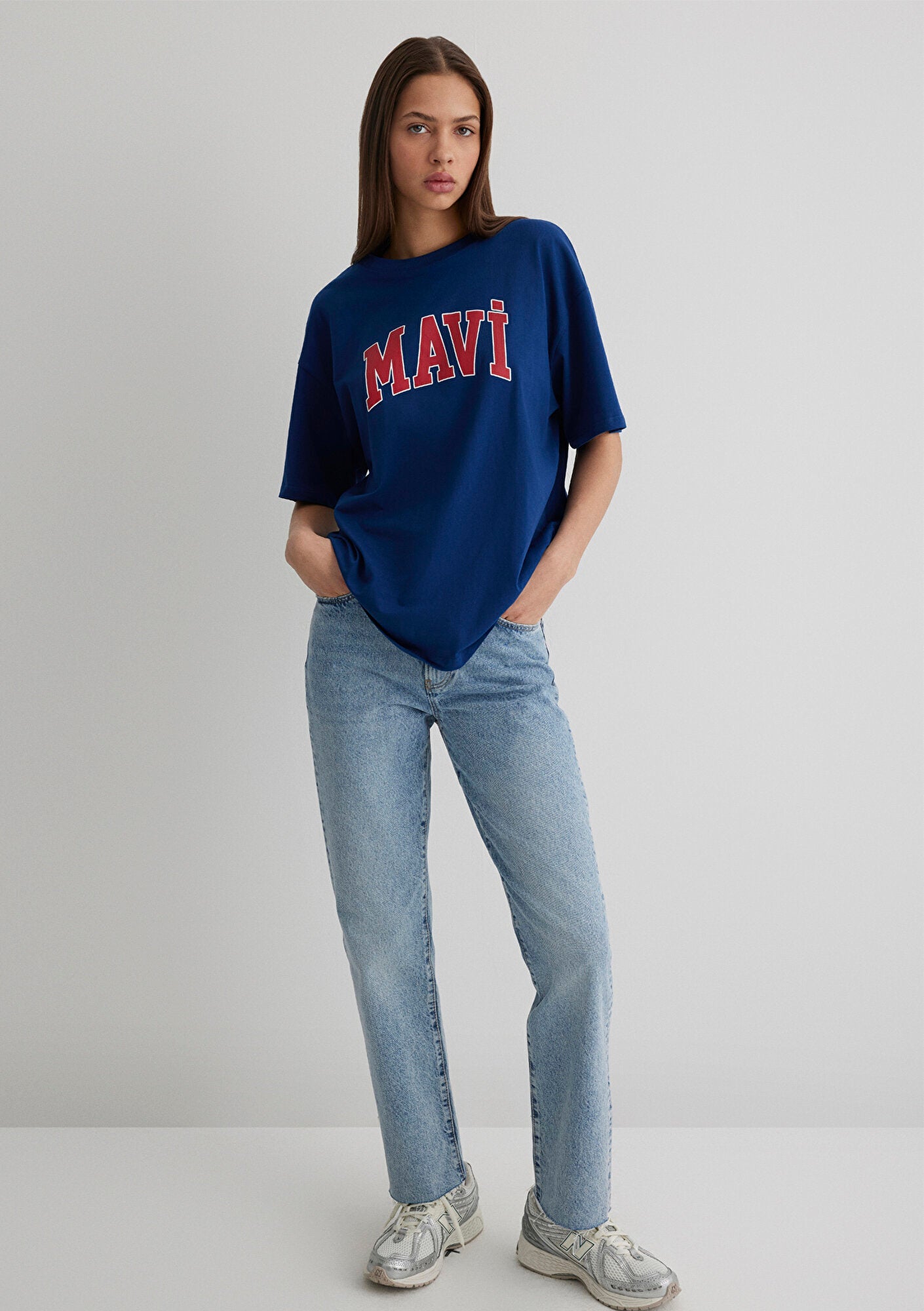 Mavi Logo Printed Navy T-Shirt