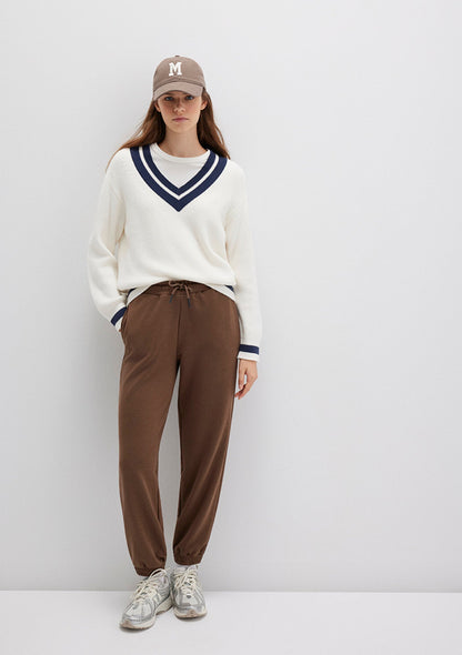 Brown Basic Sweatpants