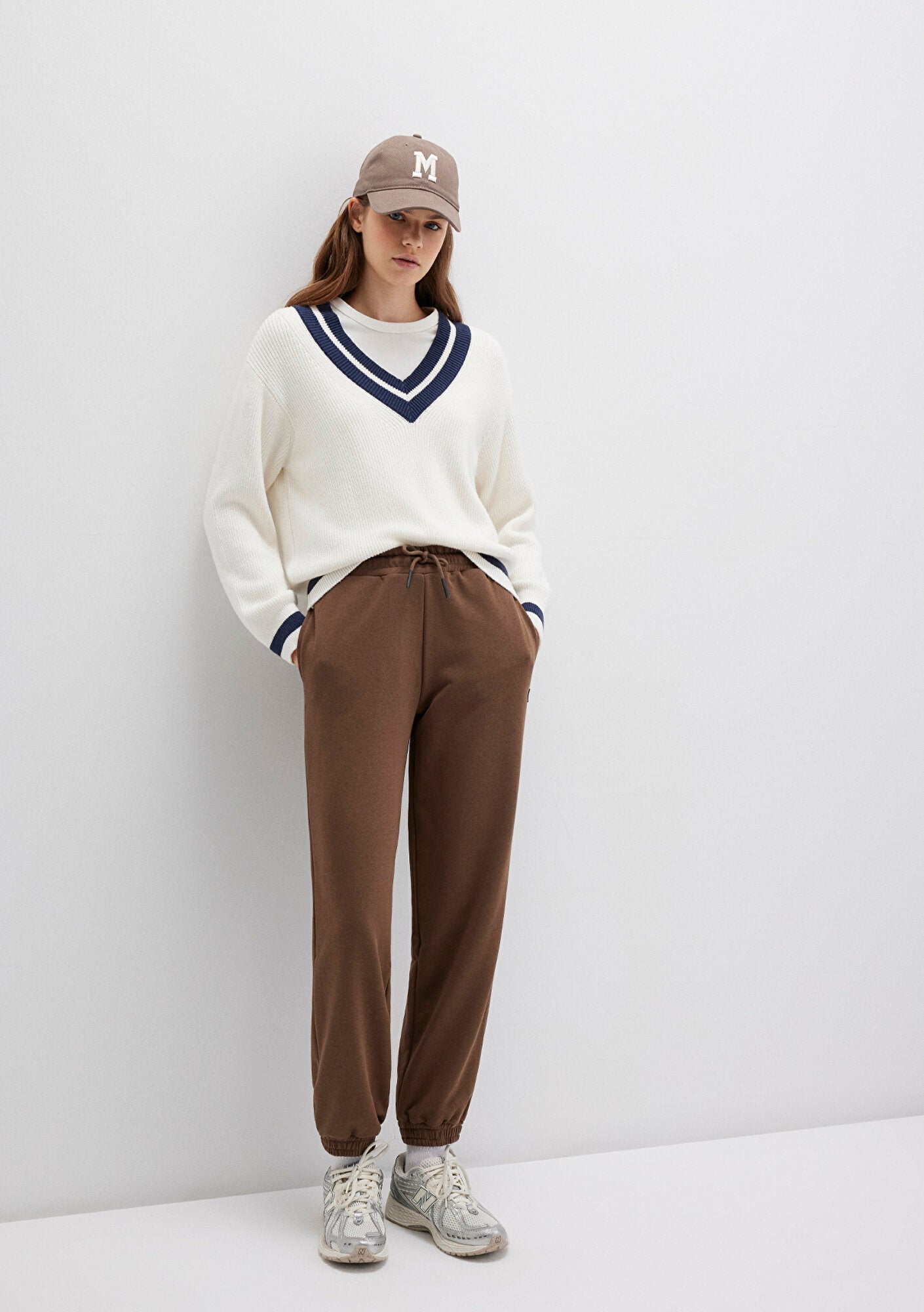 Brown Basic Sweatpants