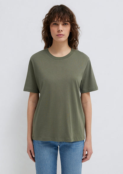 Crew Neck Green Basic T-Shirt