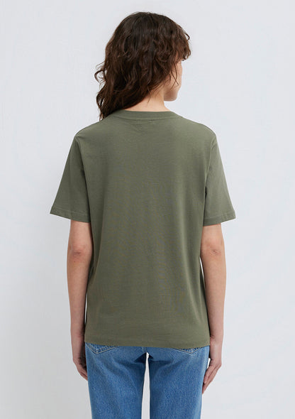 Crew Neck Green Basic T-Shirt