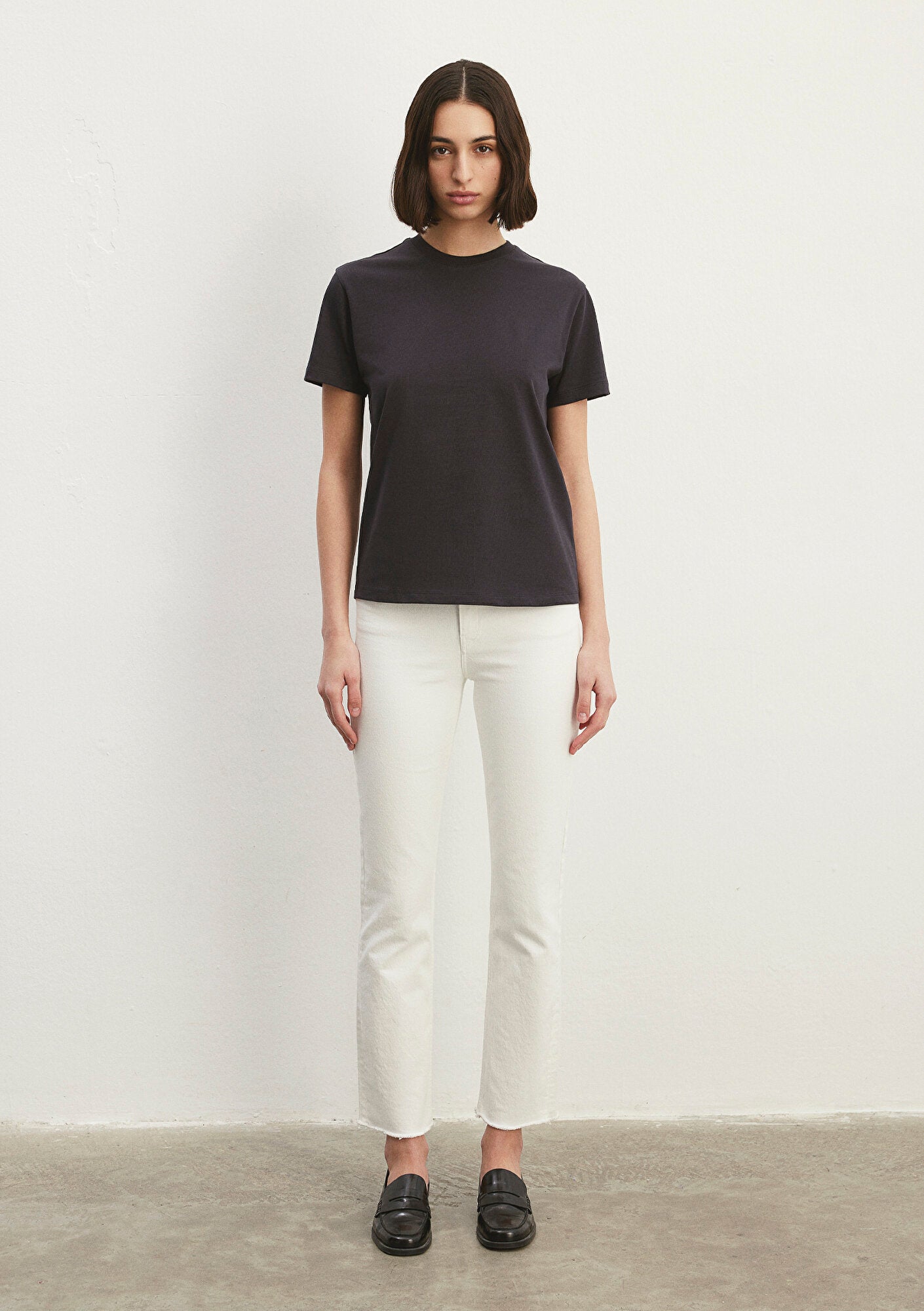 Crew Neck Grey Basic T-Shirt