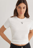 Mavi Logo Printed White T-Shirt
