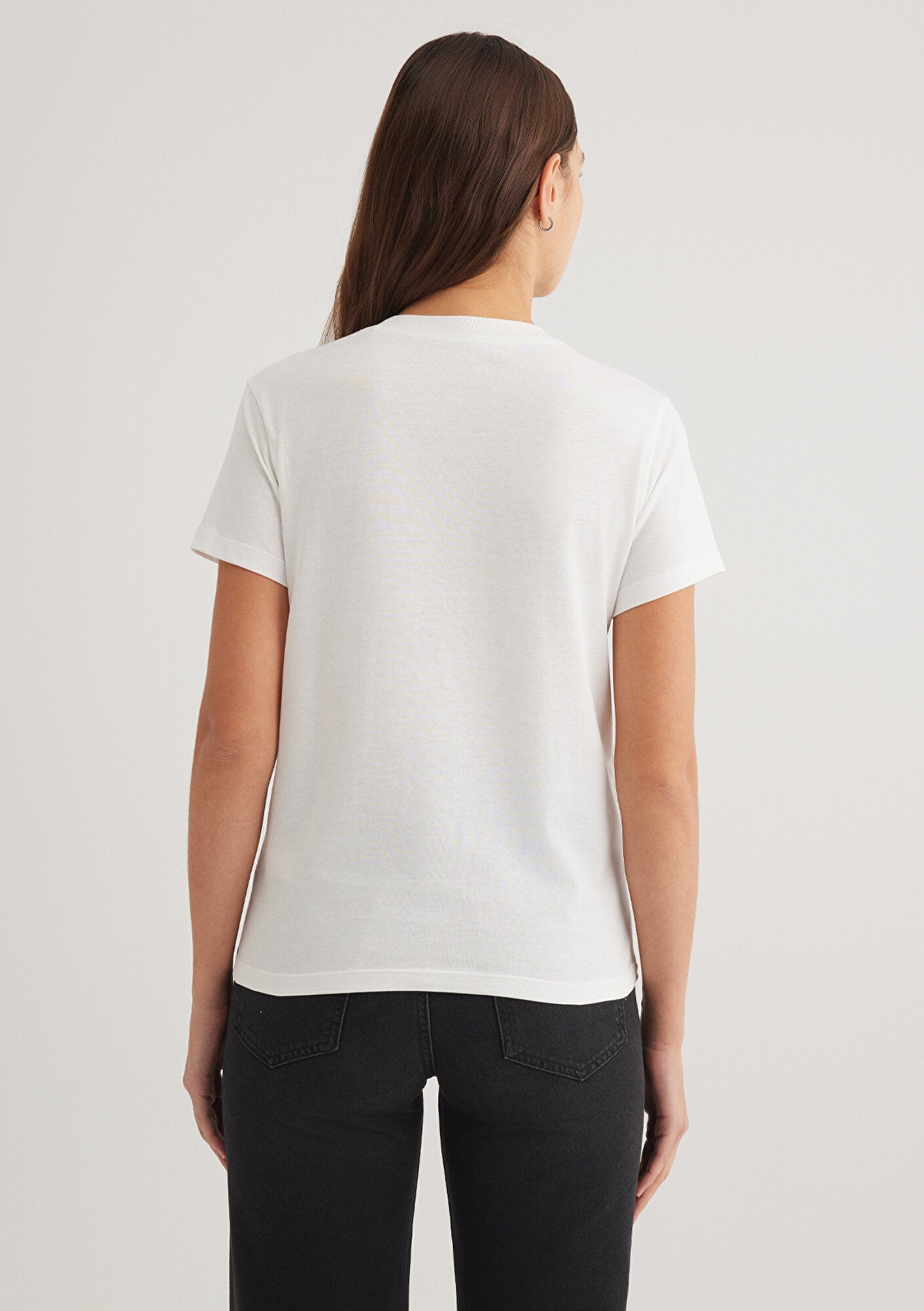 Mavi Logo Printed White T-Shirt