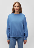 Crew Neck Blue Basic Sweatshirt