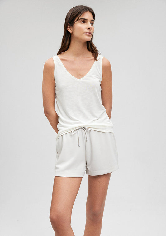 Lux Touch White Tank Top