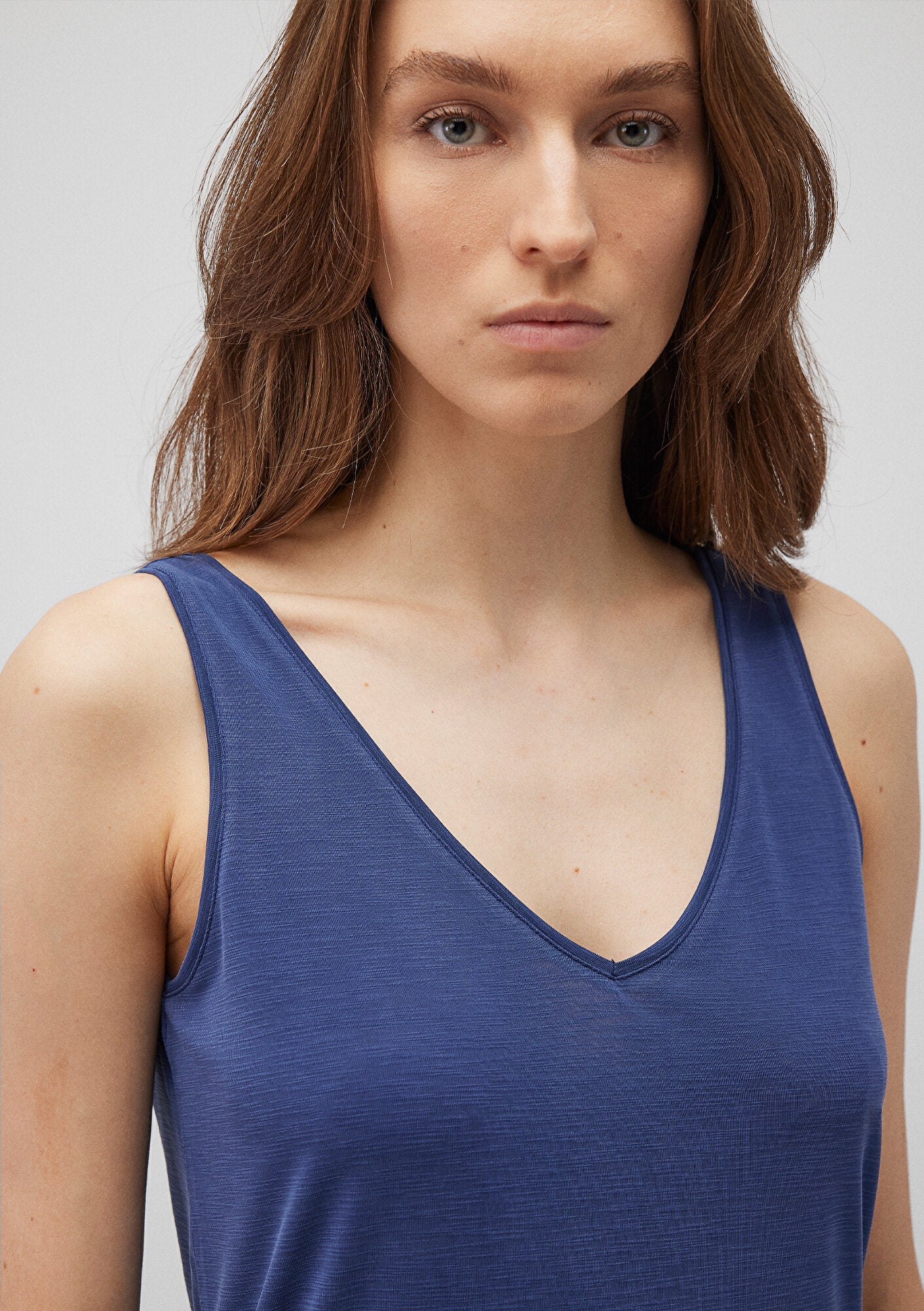 Lux Touch Navy Tank Top