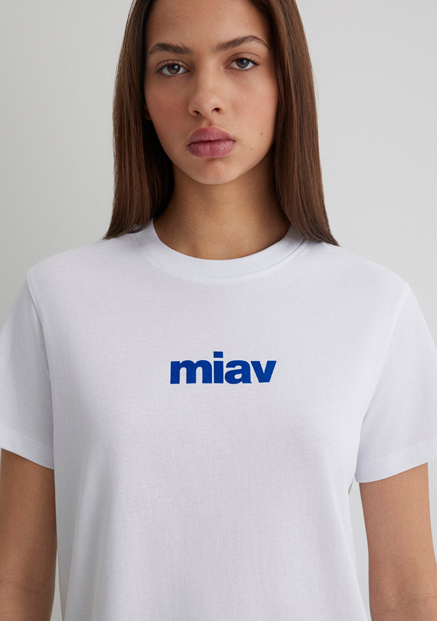 Miav Printed White T-Shirt