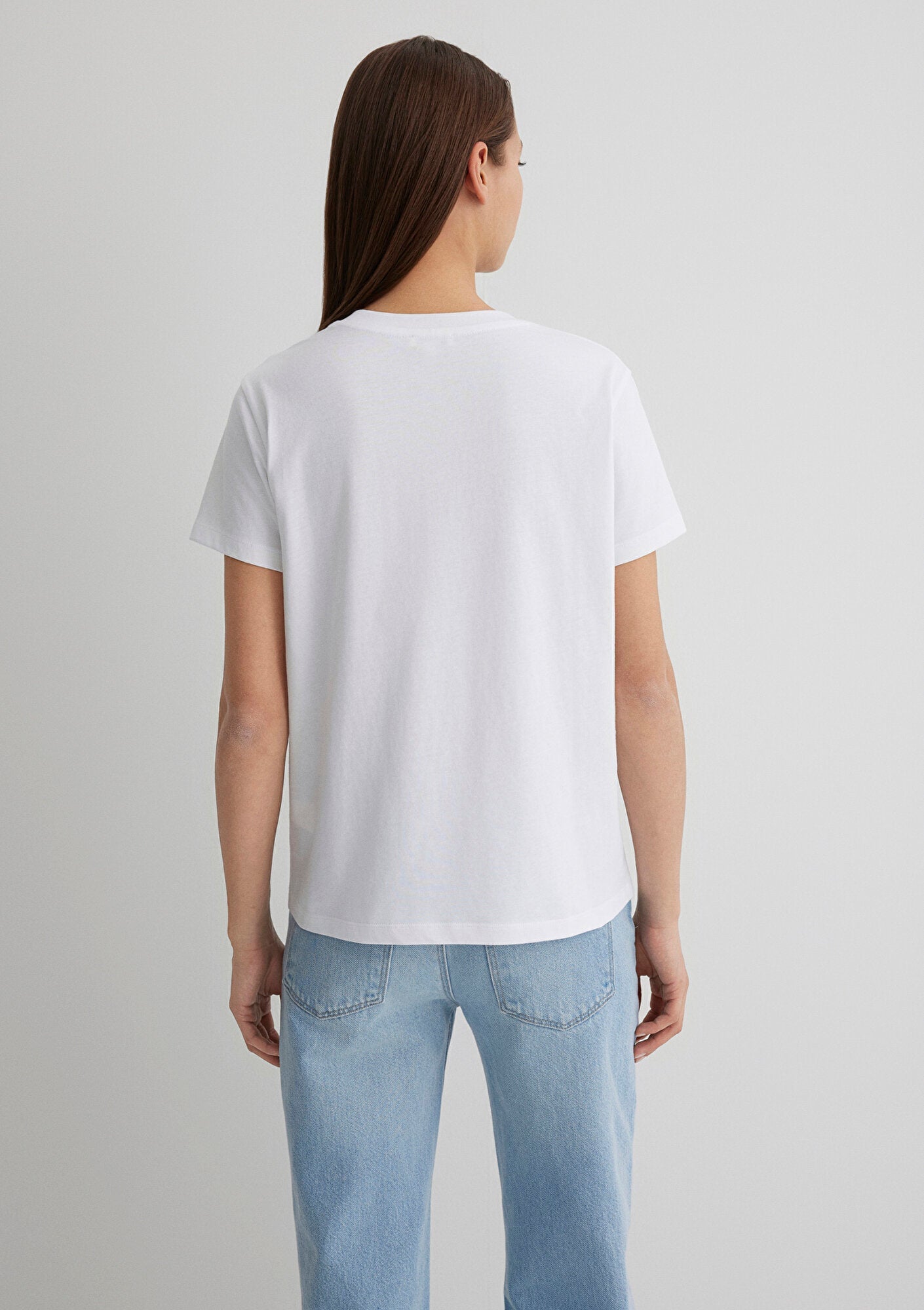 Red Miav Printed White T-Shirt