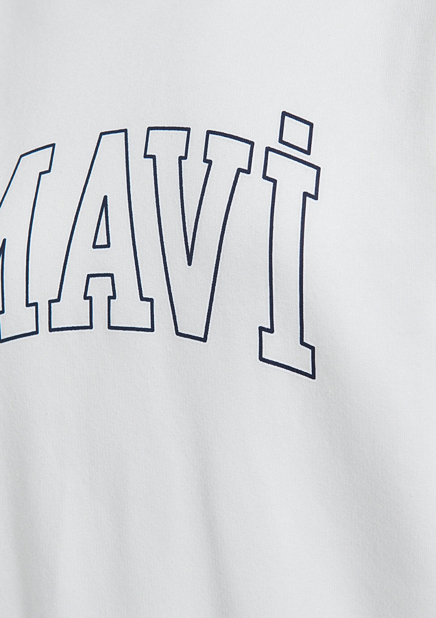 Mavi Logo Printed White Sweatshirt