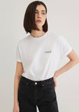 Mavi Logo Printed White Top