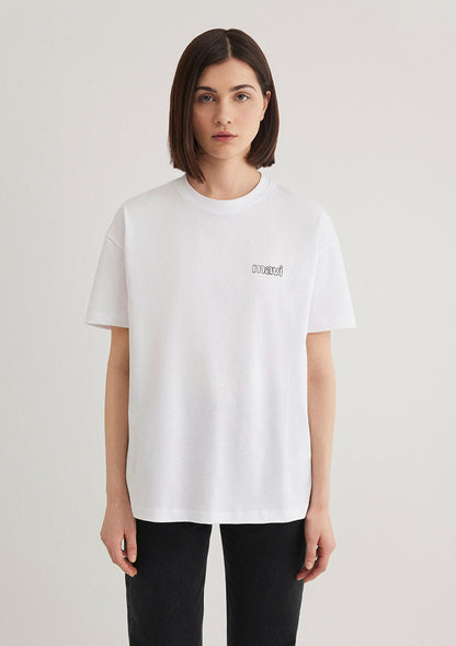 Mavi Logo Printed White Top