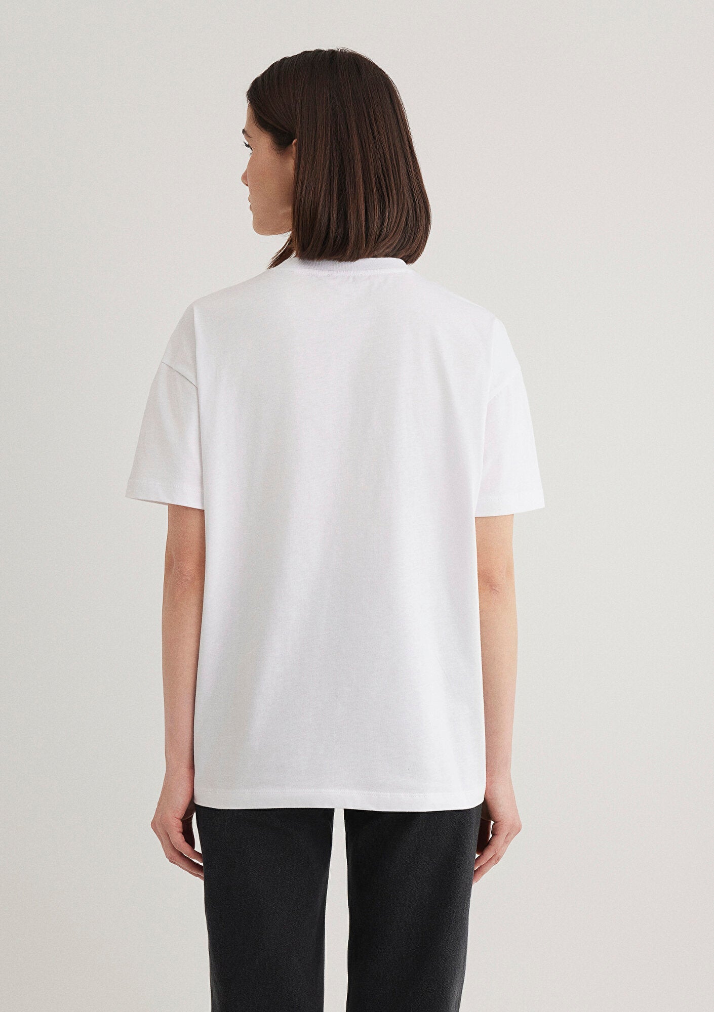 Mavi Logo Printed White Top