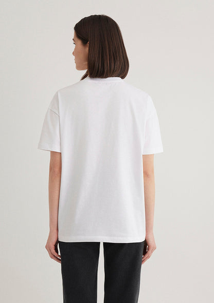 Mavi Logo Printed White Top