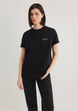 Mavi Logo Printed Black Top