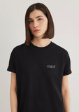 Mavi Logo Printed Black Top