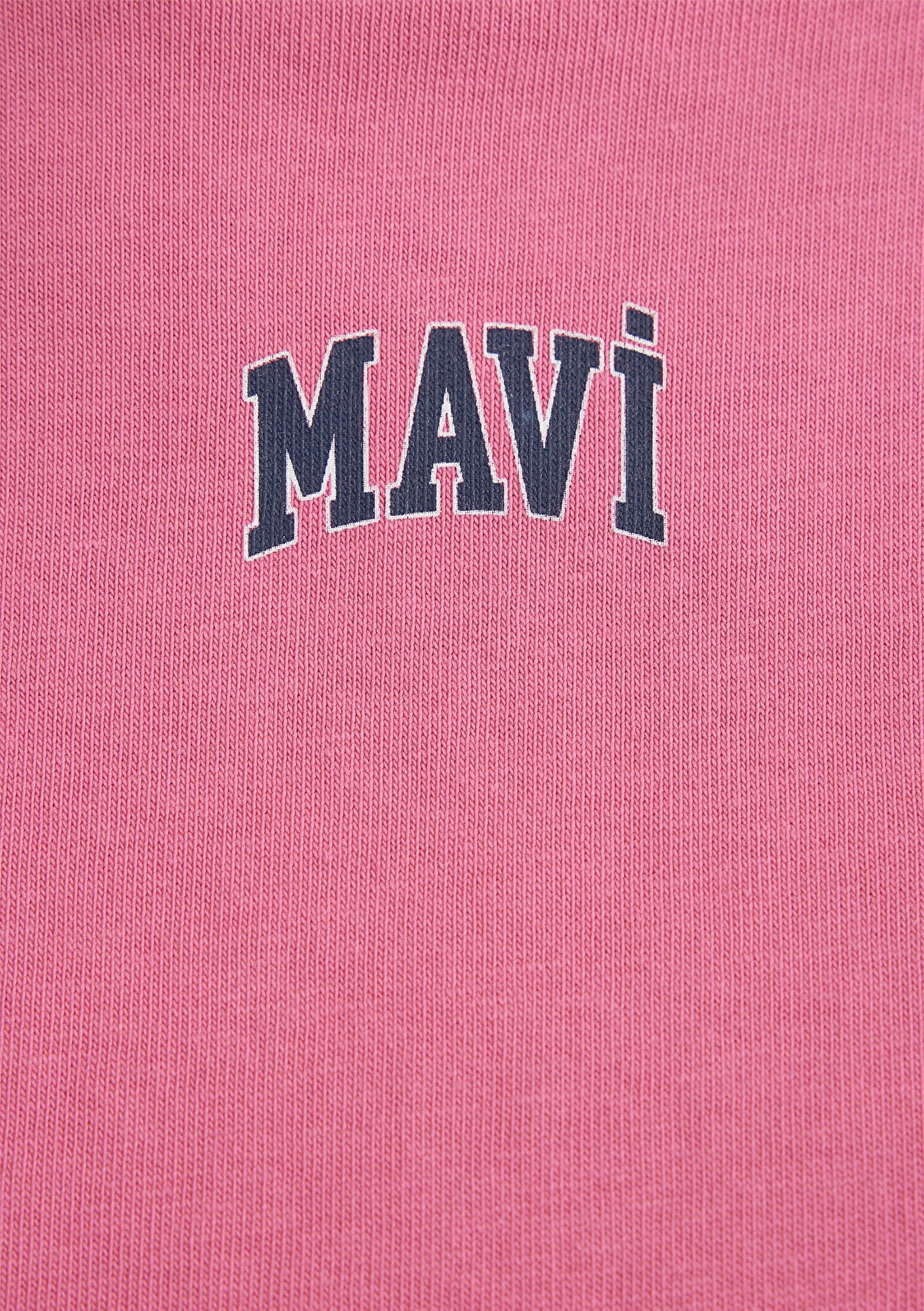 Mavi Logo Printed Pink Crop T-Shirt