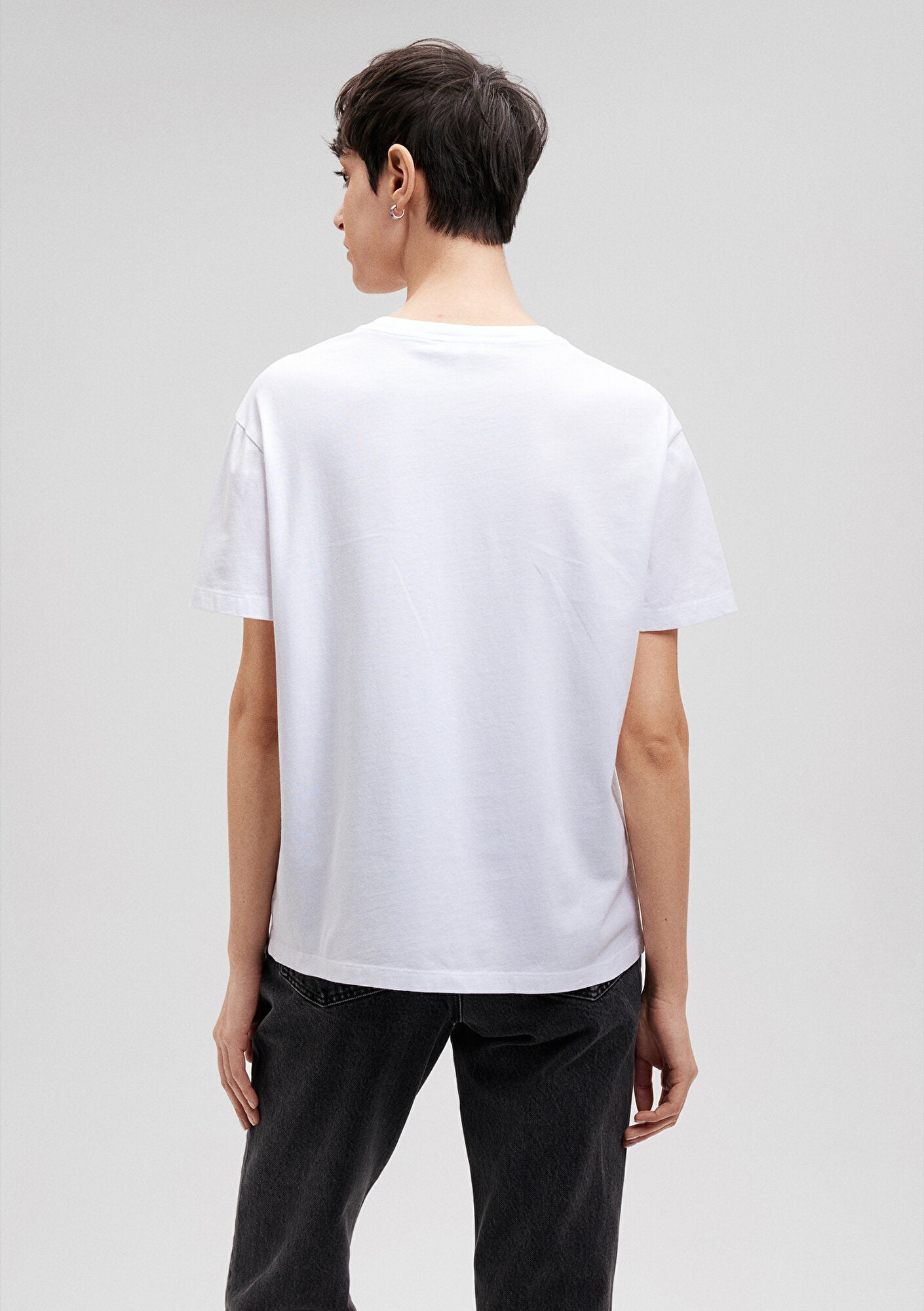 Mavi Logo Printed White T-Shirt