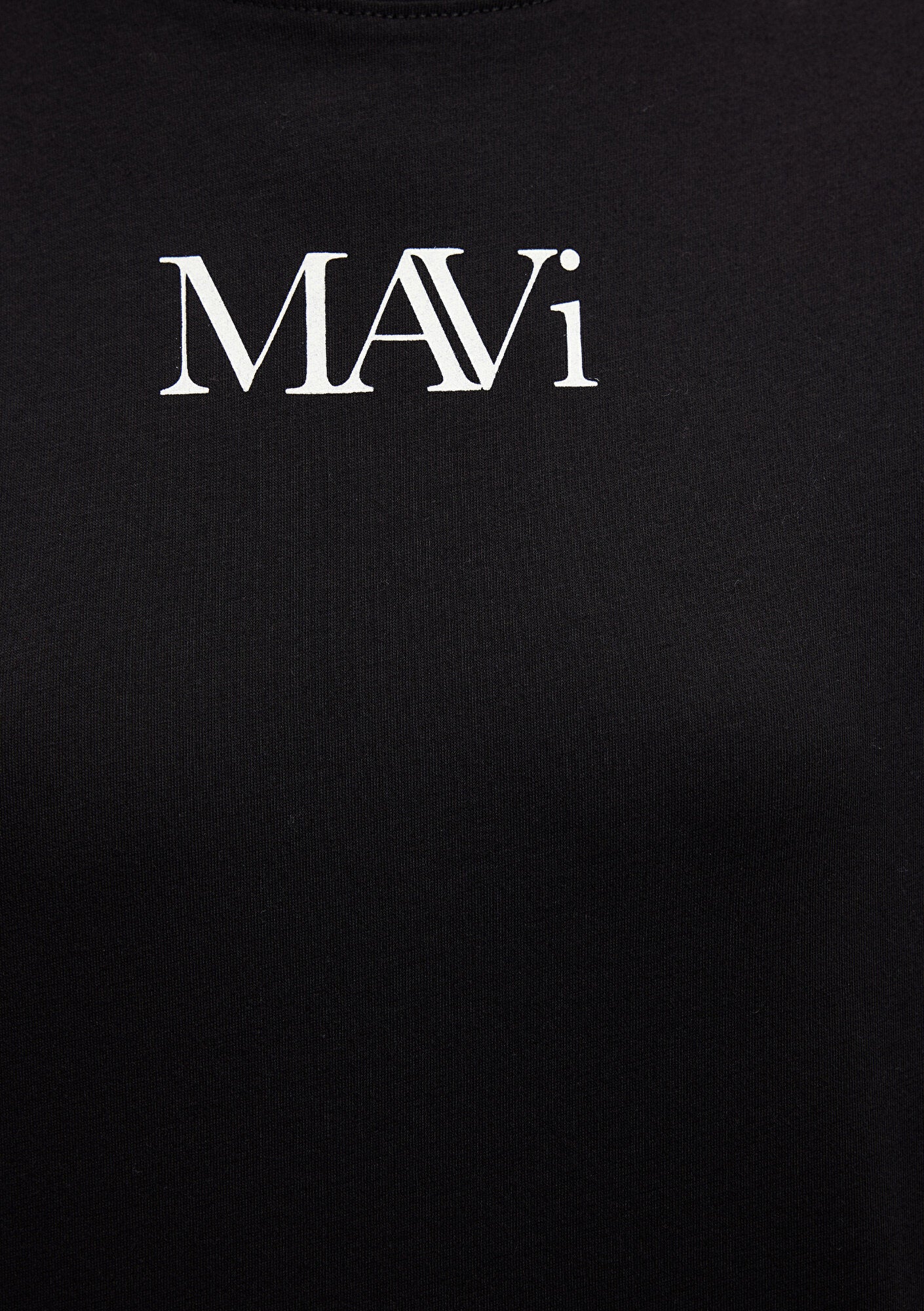 Mavi Logo Printed Black T-Shirt