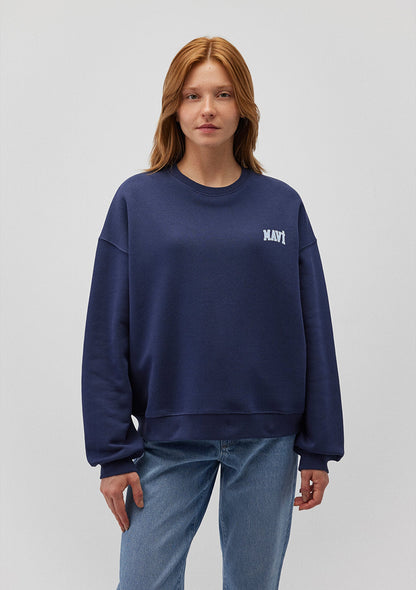 Mavi Logo Printed Navy Sweatshirt