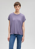 Crew Neck Purple Basic T-Shirt