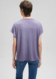 Crew Neck Purple Basic T-Shirt