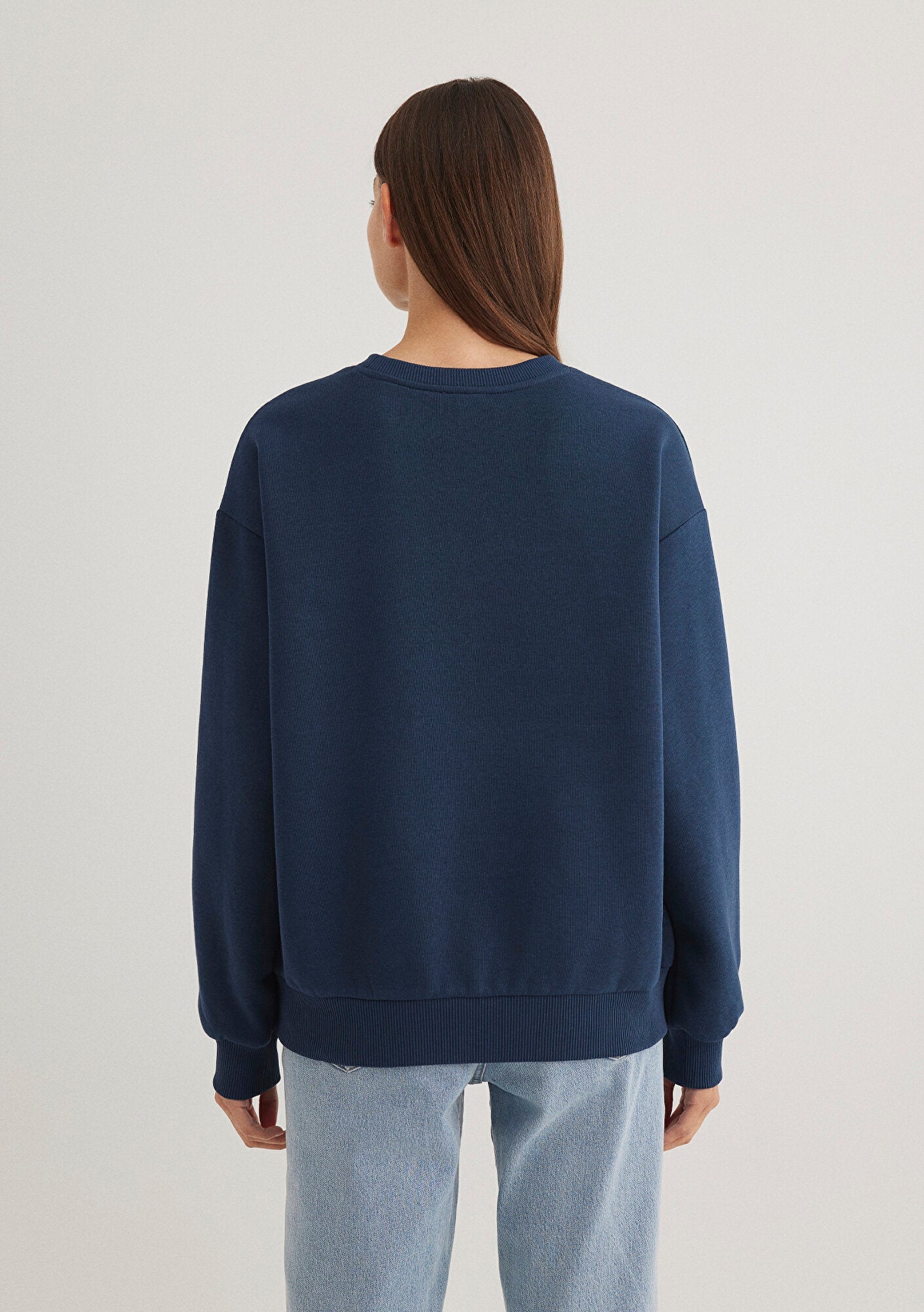 Mavi Logo Printed Navy Sweatshirt