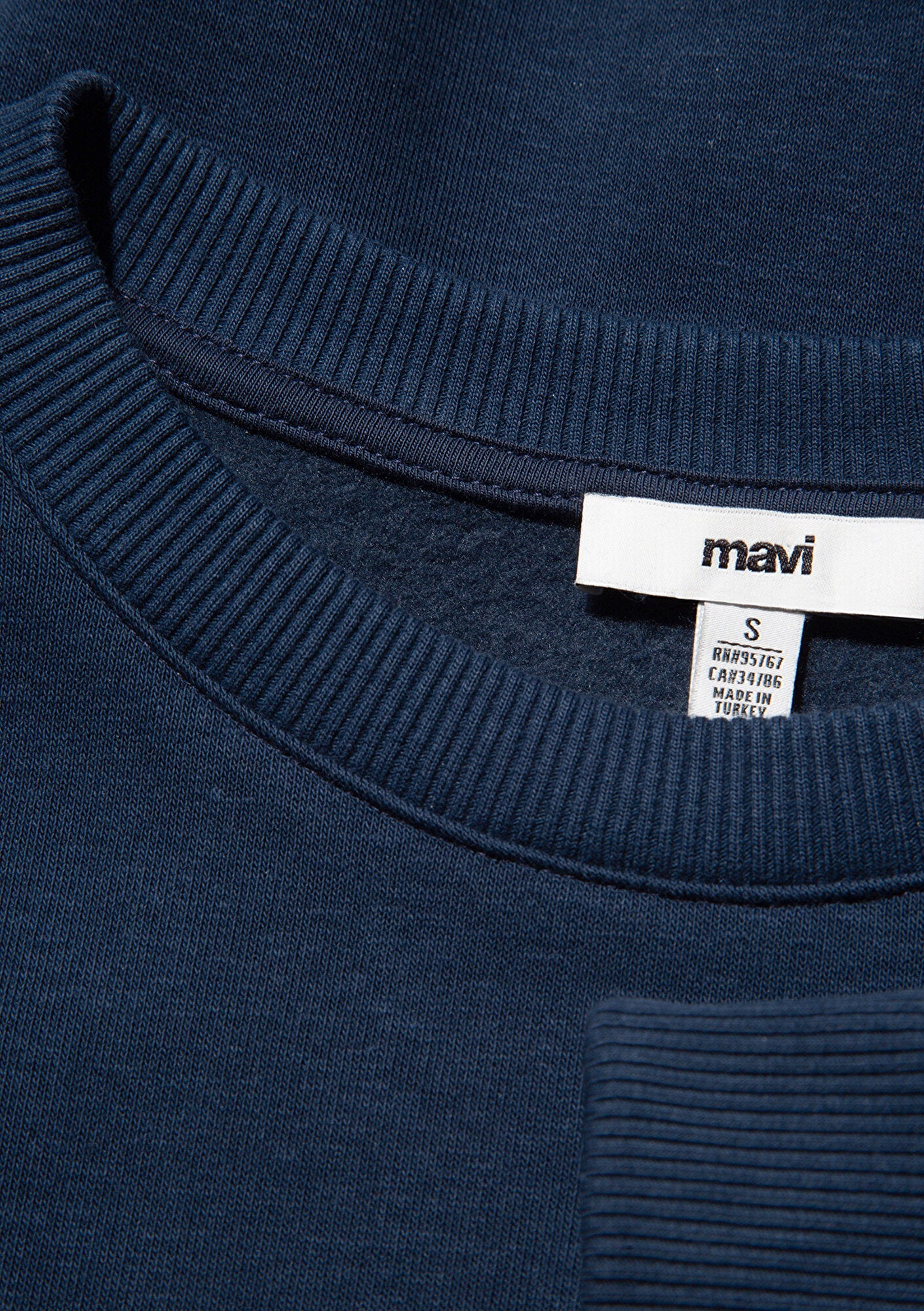 Mavi Logo Printed Navy Sweatshirt