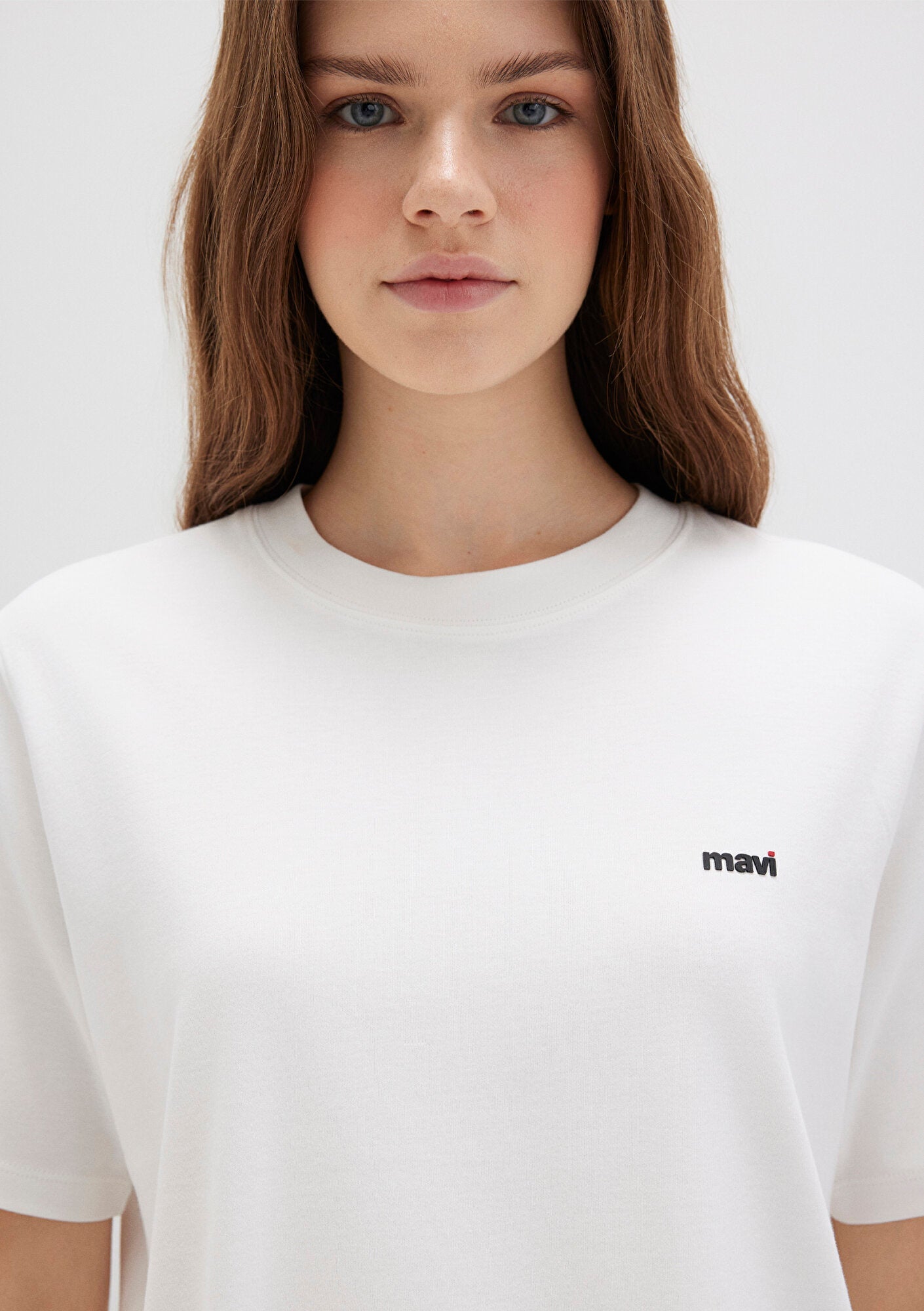 Mavi Logo Printed Ecru T-Shirt