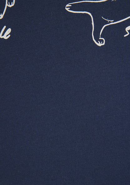 Printed Indigo T-Shirt