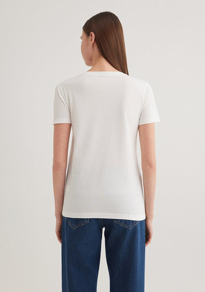 Printed White T-Shirt
