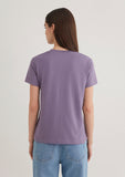 Cat Printed Purple T-Shirt