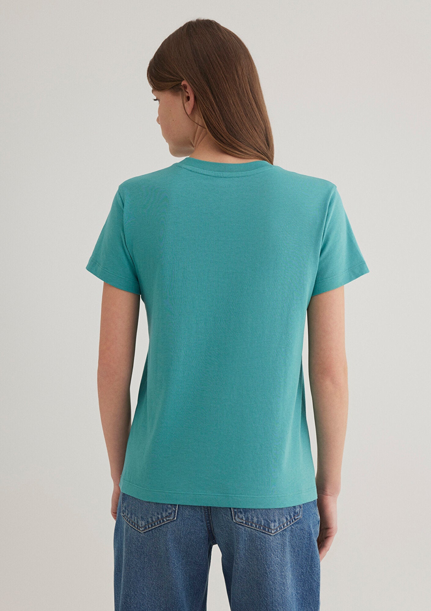 Cat Printed Blue T-Shirt
