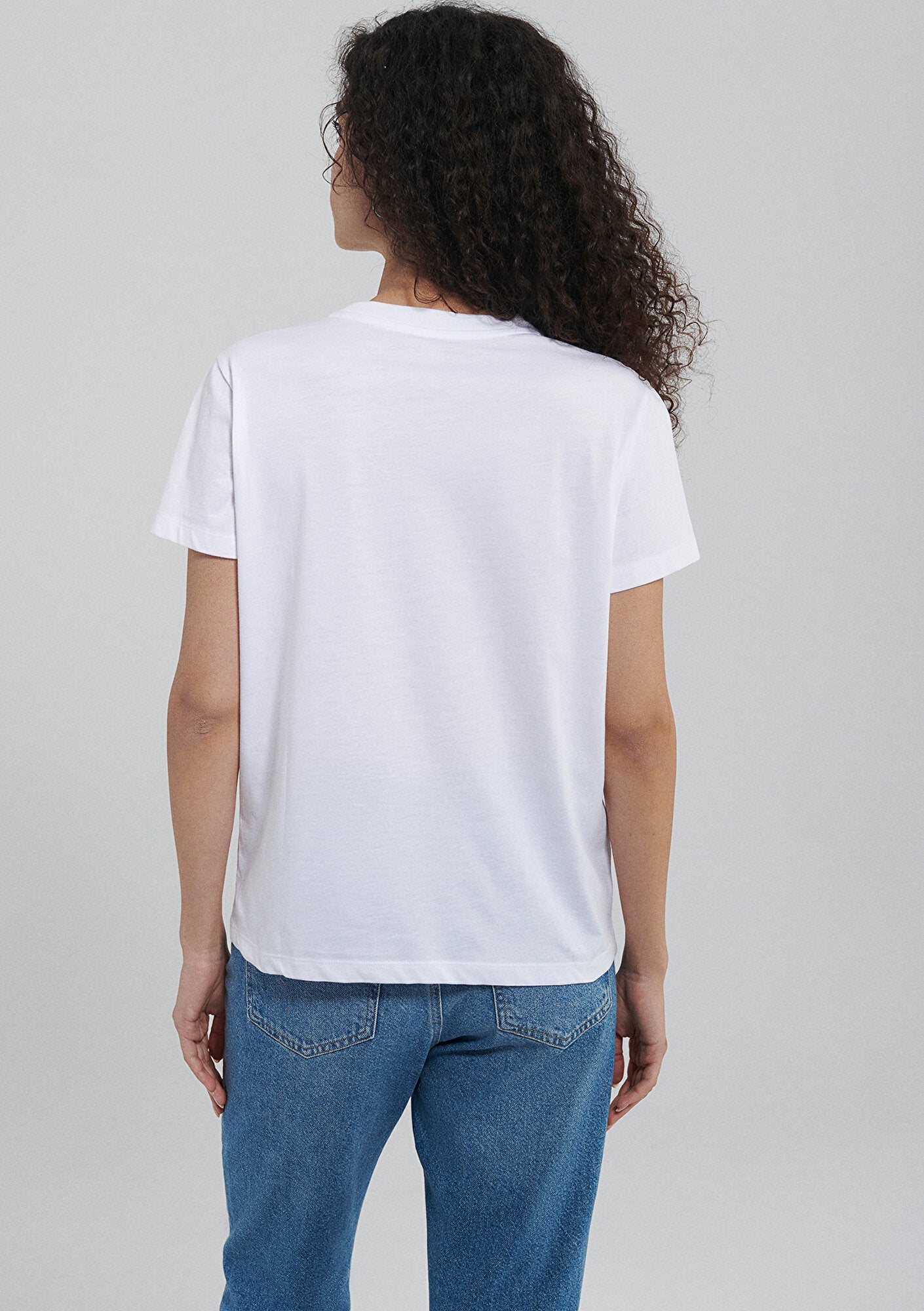 Mavi Logo Printed White T-Shirt