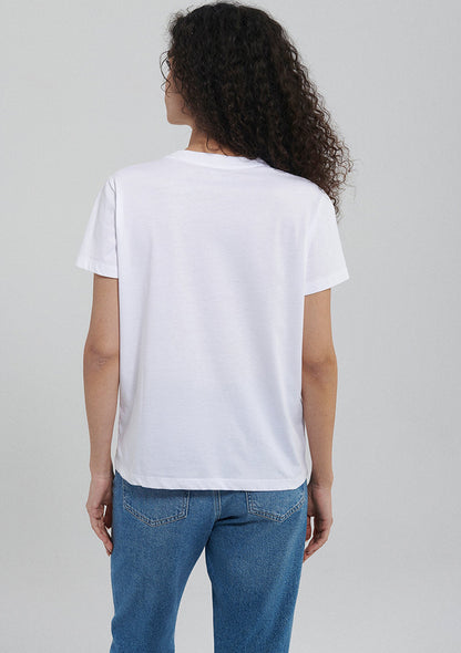 Mavi Logo Printed White T-Shirt