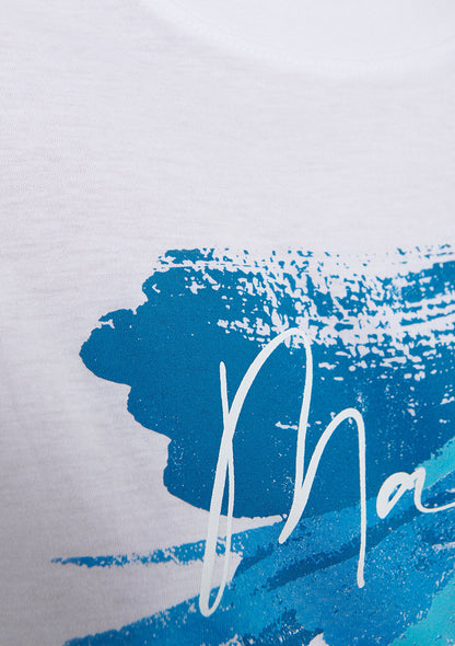 Mavi Logo Printed White T-Shirt