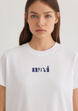 Mavi Logo Printed White T-Shirt