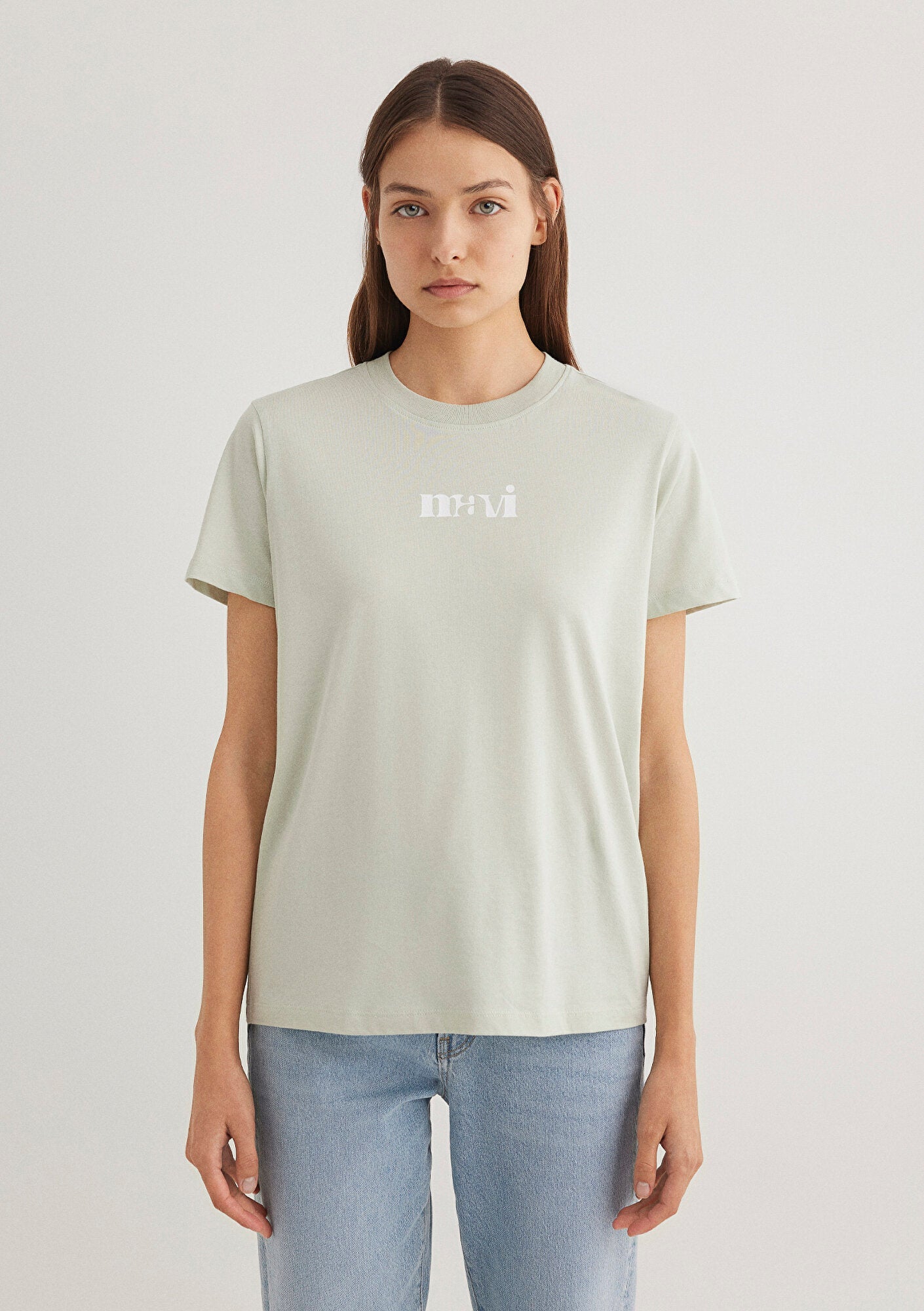 Mavi Printed Green T-Shirt