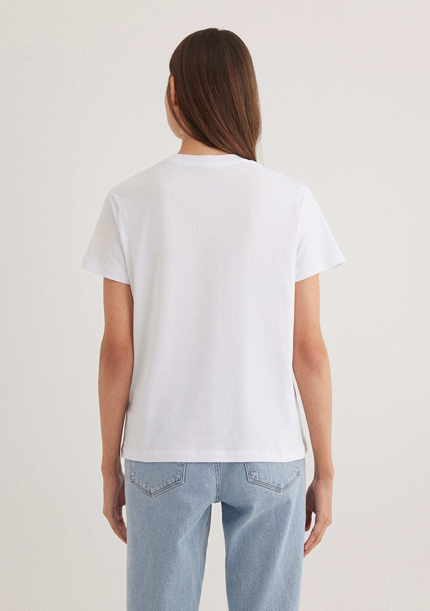 Mavi Printed White T-Shirt
