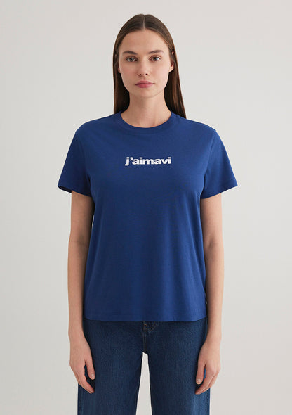 Mavi Printed Navy T-Shirt