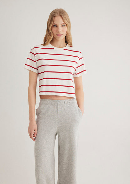 Red Crew Neck T-Shirt