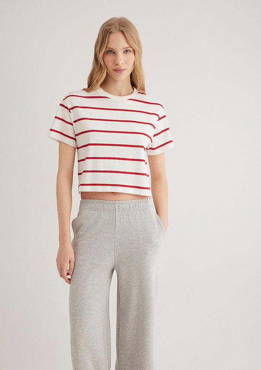 Red Crew Neck T-Shirt